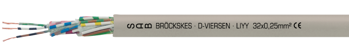 Ejemplo de marcación por LiYY 03053225: 
SAB BRÖCKSKES · D-VIERSEN · LIYY  32x0,25mm² CE