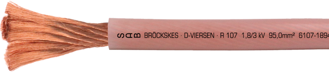 Ejemplo de marcación: SAB BRÖCKSKES · D-VIERSEN · R 107 · 1,8/3 kV 95,0mm²  6107-1894