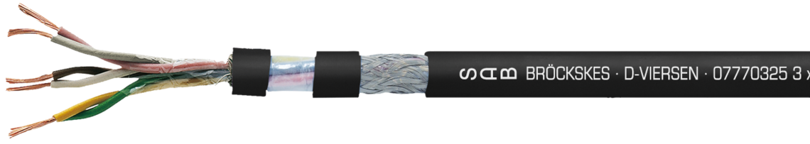 Ejemplo de marcaciòn: SAB BRÖCKSKES · D-VIERSEN · 07770325 3 x 2 x 0,25 mm² SD 960 CY TP 24 AWG/3pr 07772403 UL AWM Style 21083 80°C 300V CE