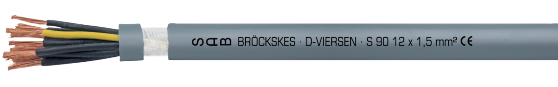 Ejemplo de marcación por S 90 07780715: SAB BRÖCKSKES · D-VIERSEN · S 90 12 x 1,5 mm² CE