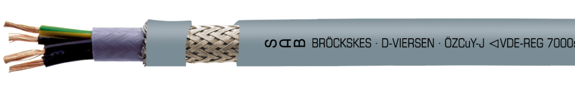 Ejemplo de marcación por CC 500 CY 02400410: SAB BRÖCKSKES · D-VIERSEN · ÖZCuY-J VDE-Reg.-Nr. 7000 CC 500 CY 4 x 1,0 mm² CE