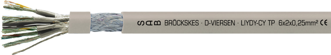 Ejemplo de marcación por LiYDY-CY TP 03410625:
SAB BRÖCKSKES · D-VIERSEN · LIYDY-CY TP  6x2x0,25mm²  CE
