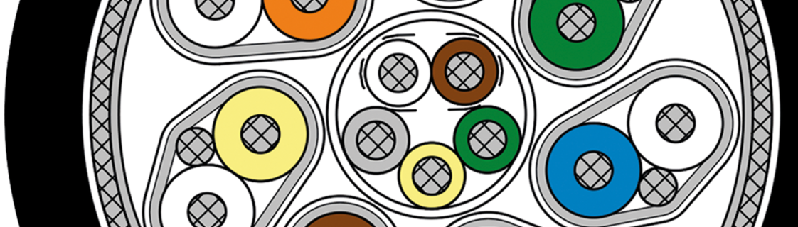 Cable digital de señales y datos Ejemplo de marcatura: SAB BRÖCKSKES · D-VIERSEN · SABIX® R flex Data IQ 7x(2x28AWG)ST+5x28AWG DVI Dual-Link L6650-0001 UL AWM Style 21080 75°C 300V CE